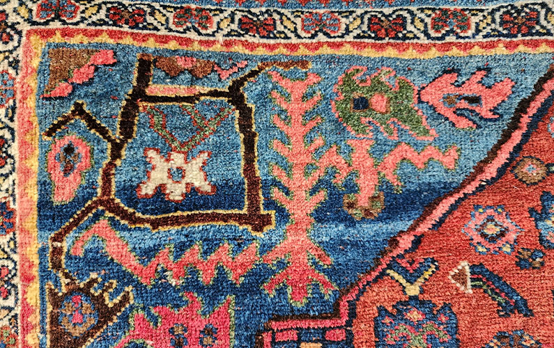 Abrash in a Wool Handwoven Rug